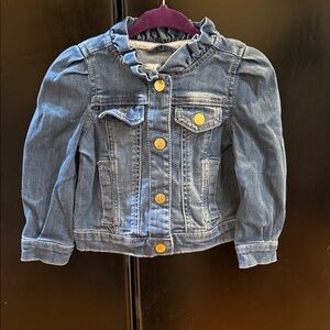 Janie And Jack Denim Kids Jacket with Gold Buttons